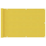 Écran de balcon Vidaxl 90x400 cm jaune HDPE