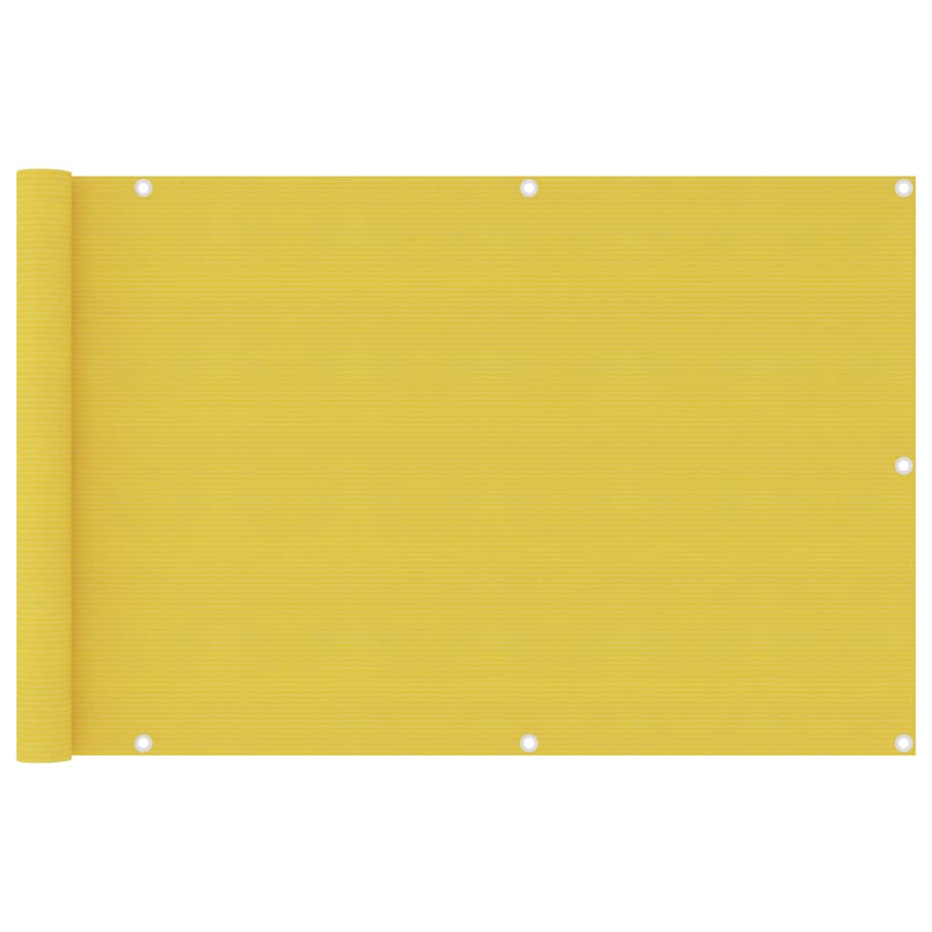 Vidaxl Balcony screen 90x400 cm HDPE yellow