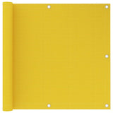 Vidaxl Balcony Schermata 90x600 cm HDPE Yellow