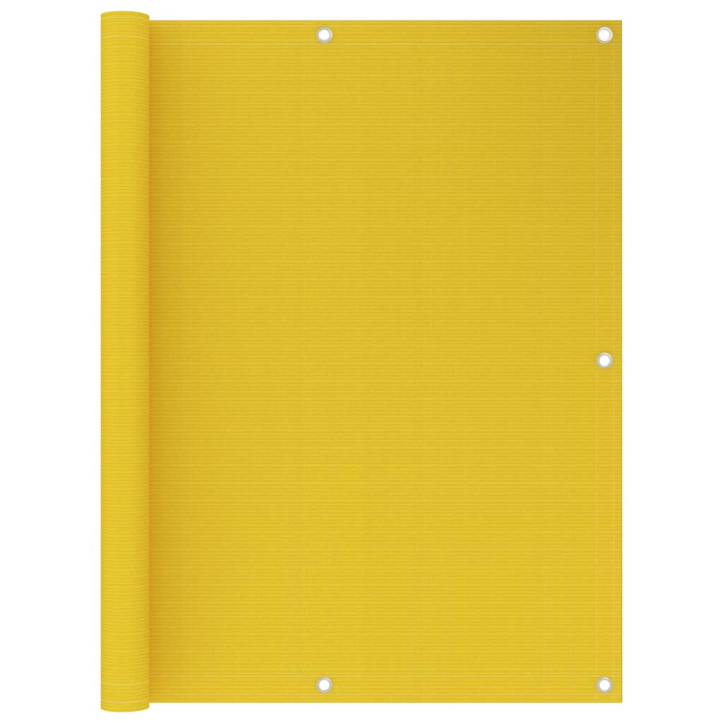 Balkon zaslon Vidaxl 120x500 cm HDPE Yellow