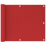 Écran de balcon Vidaxl 75x300 cm rouge HDPE
