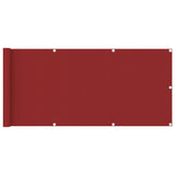 VidaXL Balcony screen 75x400 cm HDPE red