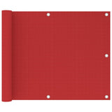 Vidaxl Balkon ekran 75x500 cm HDPE RED