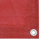 Écran de balcon Vidaxl 75x500 cm rouge HDPE