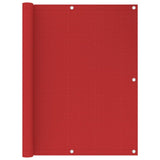 Écran de balcon Vidaxl 120x500 cm rouge HDPE
