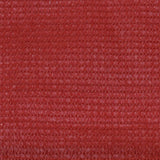 Écran de balcon Vidaxl 120x600 cm rouge HDPE