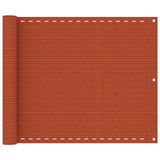 Écran de balcon Vidaxl 75x300 cm HDPE Oranje