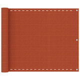 Écran de balcon Vidaxl 75x400 cm HDPE Oranje