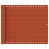 Écran de balcon Vidaxl 75x500 cm HDPE Oranje