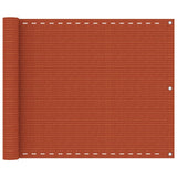 Écran de balcon Vidaxl 75x500 cm HDPE Oranje