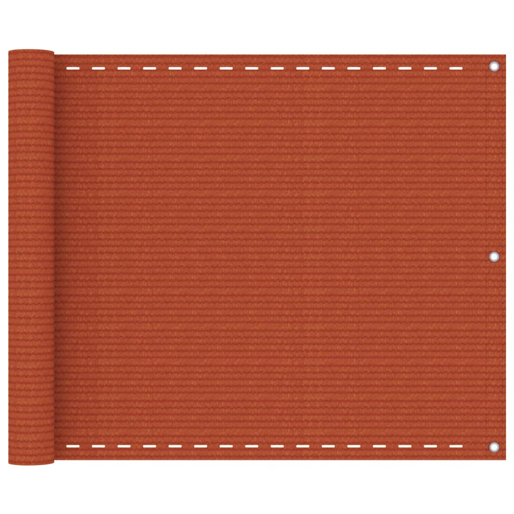 Vidaxl Balkonen Écran 75x600 cm hdpe oranje