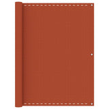 Écran de balcon Vidaxl 120x600 cm HDPE Oranje