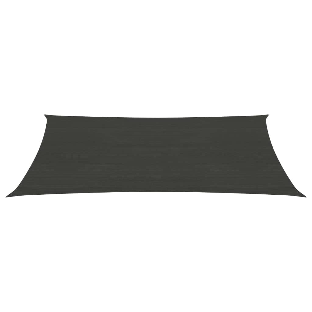 Vidaxl Zonnezeil 160 g m² 2,5x5 m HDPE Anthracite -colored