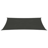 Vidaxl zonnenze 160 g m² Wéi 3x5 m hdpe Anthracite -Colored