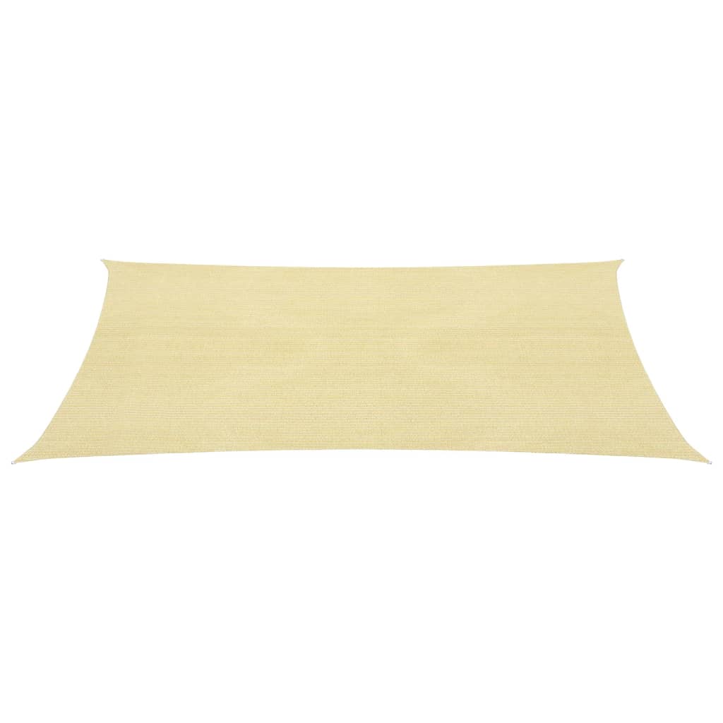 Vidaxl Zonnezeil 160 g m² 2,5 x 2,5 M HDPE -Beige