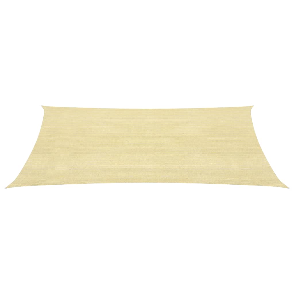 Vidaxl Zonnezeil 160 g m² 3x4 m hdpe beige