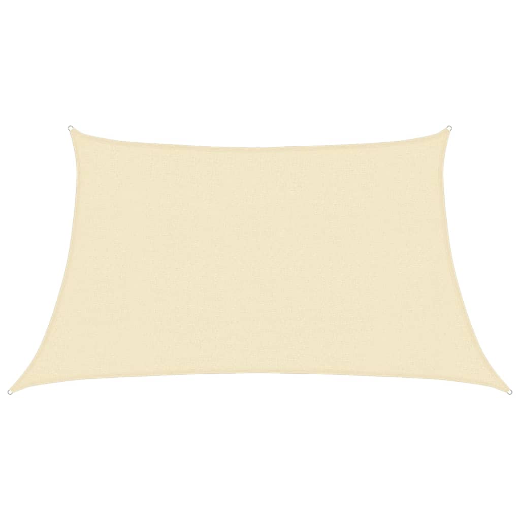 Vidaxl Zonnezeil 160 g m² 3 4x2 M HDPE Cream -Colored