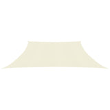 Vidaxl Zonnezeil 160 g m² 4 5x4 M HDPE Cream -Colored