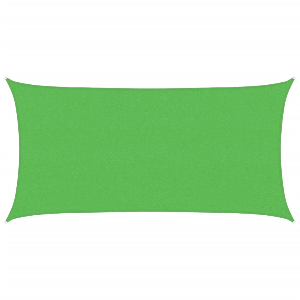 Vidaxl Zonnezeil rektangulær 160 g m² 2x3,5 m HDPE Light Green