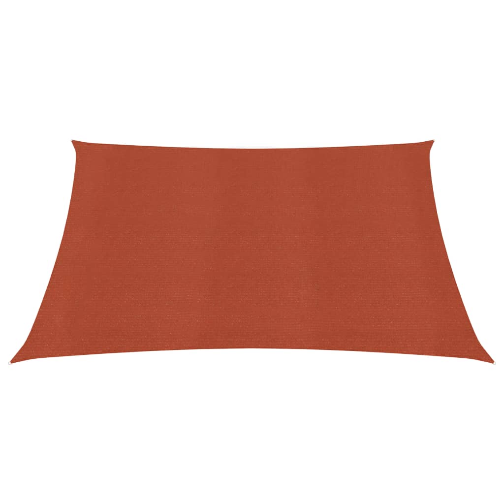 Vidaxl Zonnezeil 160 g M² 2x2 M HDPE Terracotta farget