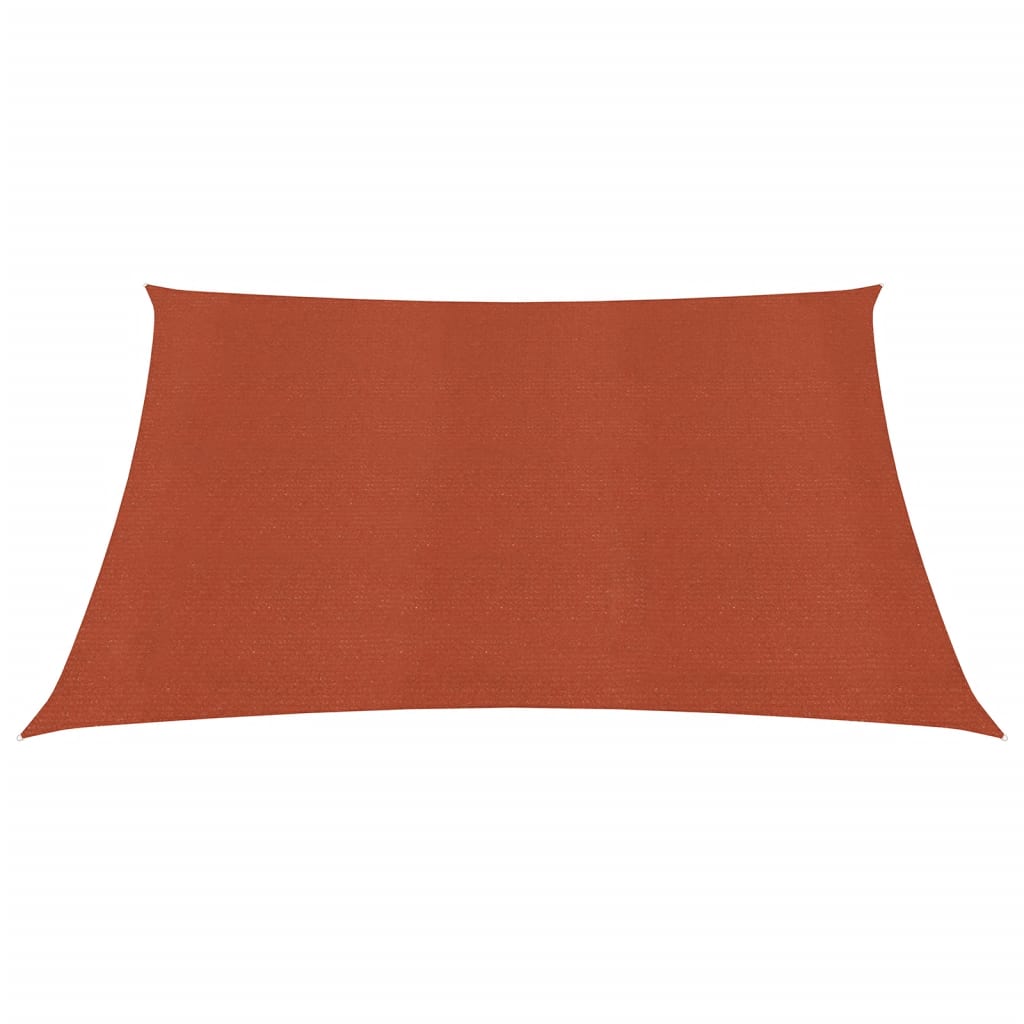 Vidaxl Zonnezeil 160 g m² quadrato 3.6x3,6 m Terracotta HDPE colorato