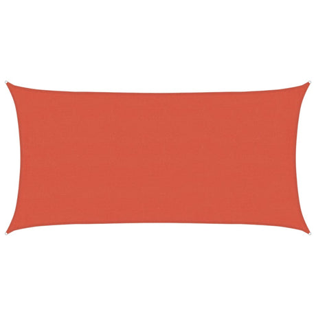 Vidaxl Zonnezeil 160 g m² 4x7 M HDPE Terracotta -Colored