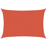 Vidaxl Zonnezeil 160 g m² 5x7 M HDPE Colore en terre cuite