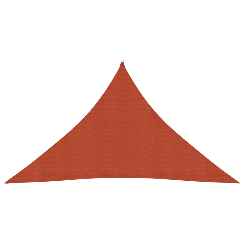 Vidaxl Zonnezeil 160 g m² 2,5x2,5x3,5 m HDPE Terracotta -farget