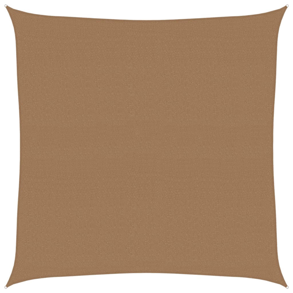 Vidaxl zonnenze 160 g m² 4.5x4.5 m hdpe taupe