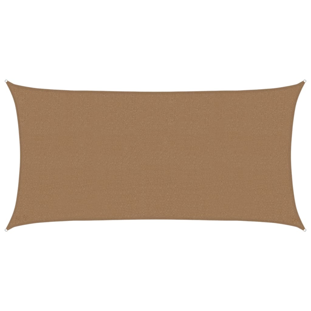 Vidaxl Zonnenzeechen 160 g m² 2.5x4.5 m hdpe Taupe