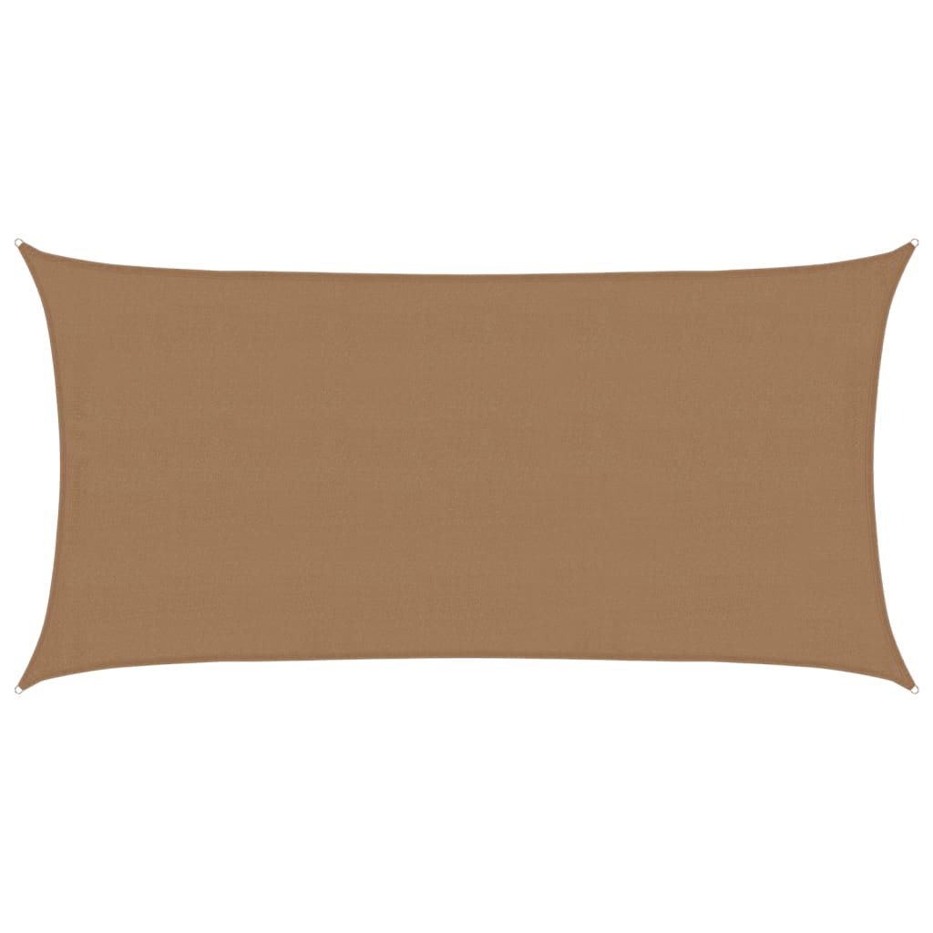 Vidaxl Zonnenzeechen 160 g m² 4x7 m HDPE Taupe