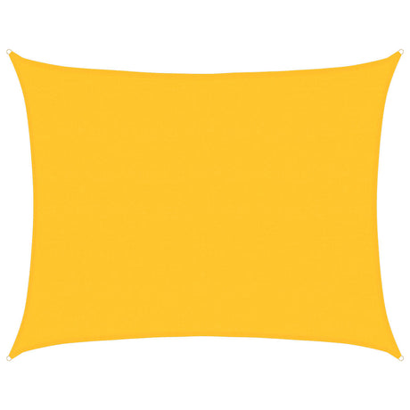 Vidaxl zonnezeil 160 g m² rechthoekig 6x7 m hdpe geel