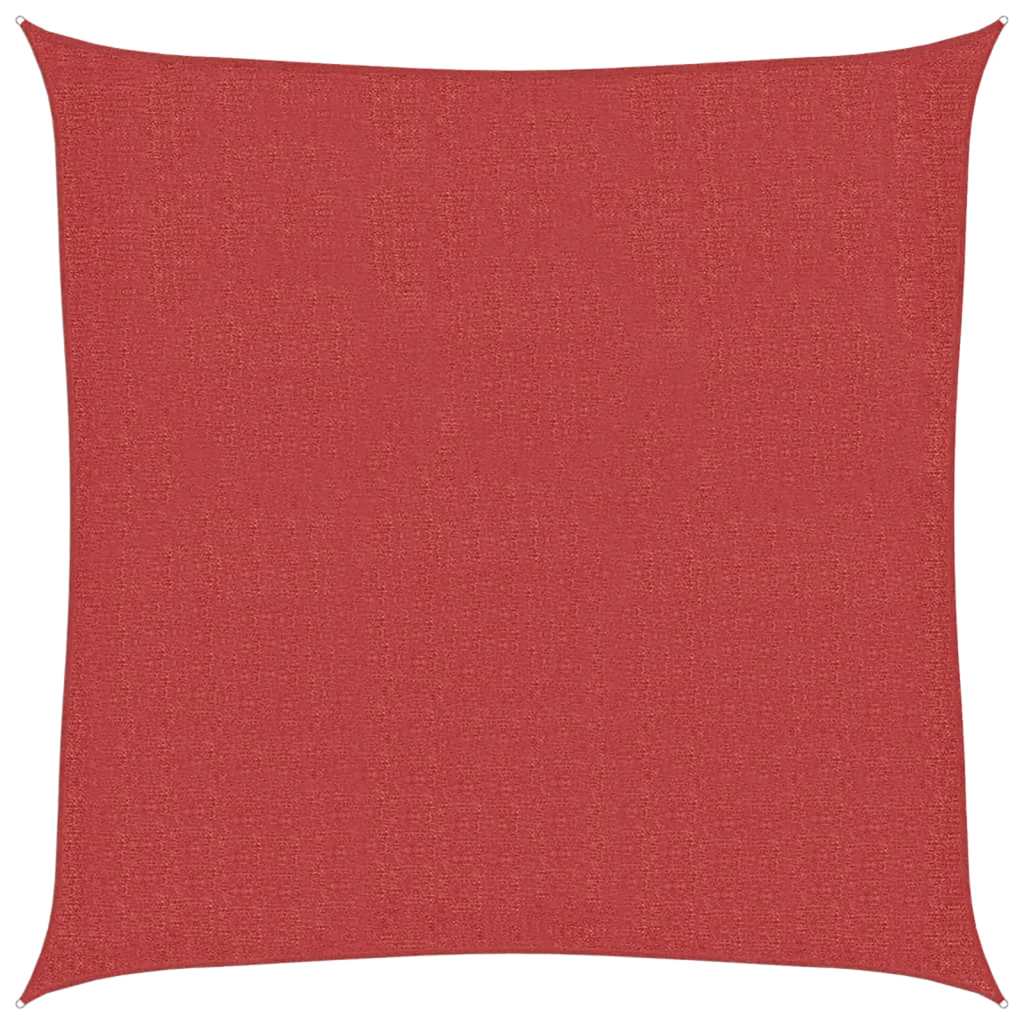 Vidaxl Zonnezeil 160 g m² 2,5x2,5 m HDPE rouge