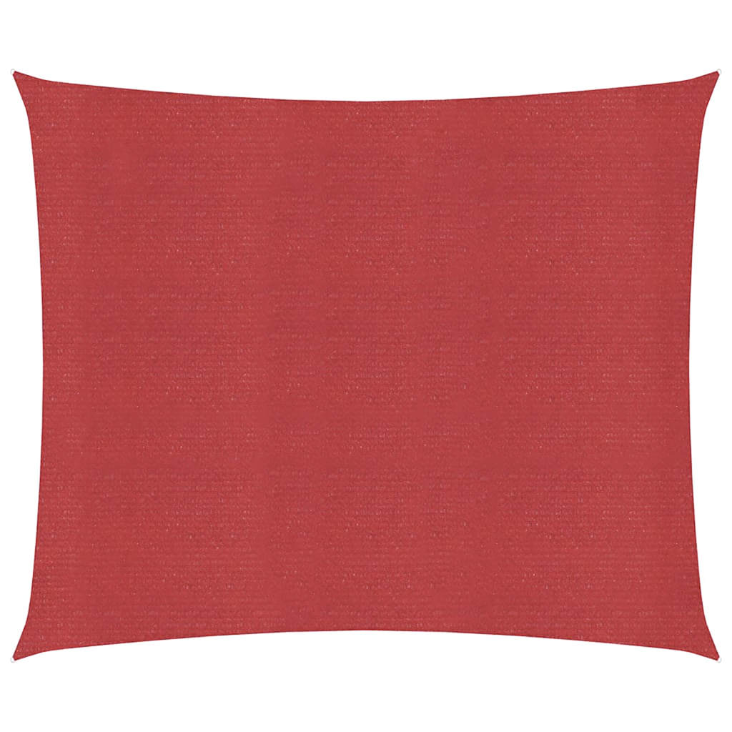 Vidaxl Zonnezeil 160 g m² 4,5x4,5 m HDPE rouge