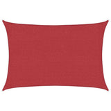 Vidaxl Zonnezeil 160 g m² 2x2,5 m HDPE rouge