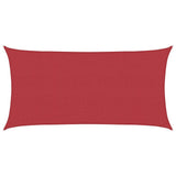 Vidaxl Zonnezeil 160 g m² 2x3,5 m HDPE rouge