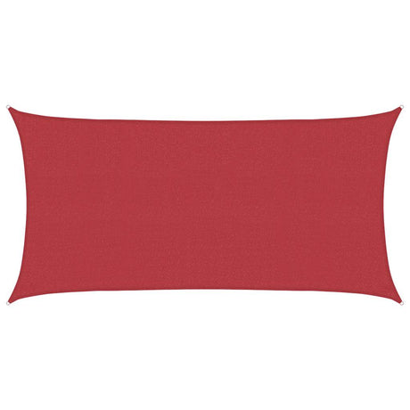Vidaxl Zonnezeil 160 g m² 2x3,5 m HDPE rouge