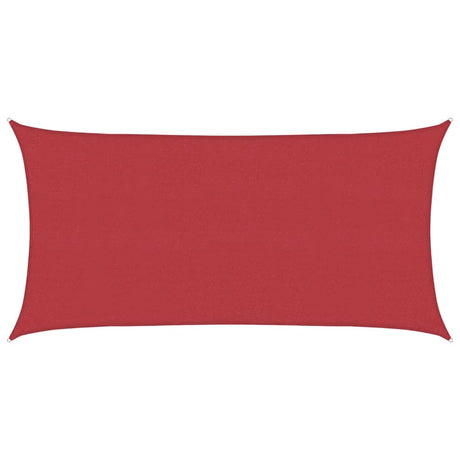 Vidaxl Zonnezeil 160 g m² 2x4 m HDPE rouge