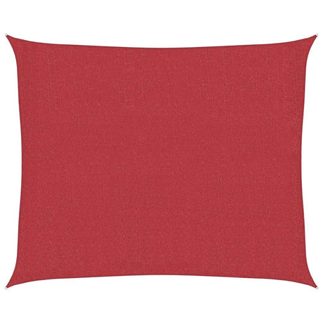 Vidaxl Zonnezeil 160 g m² 2,5x3 m HDPE rouge