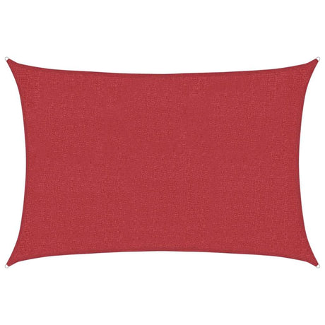 Vidaxl Zonnezeil 160 g m² 3x4,5 m HDPE rouge