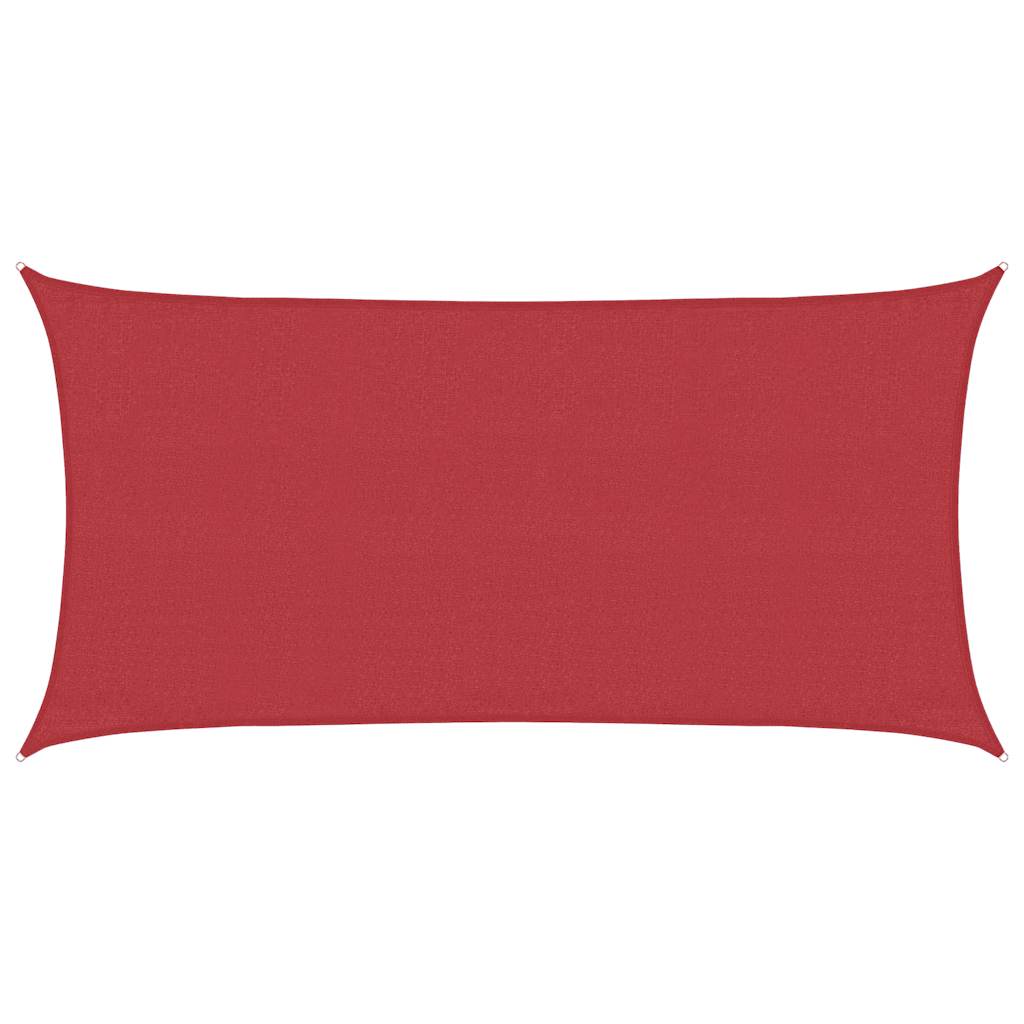 Vidaxl zonnezil 160 g m² 3x6 m hdpe rouge