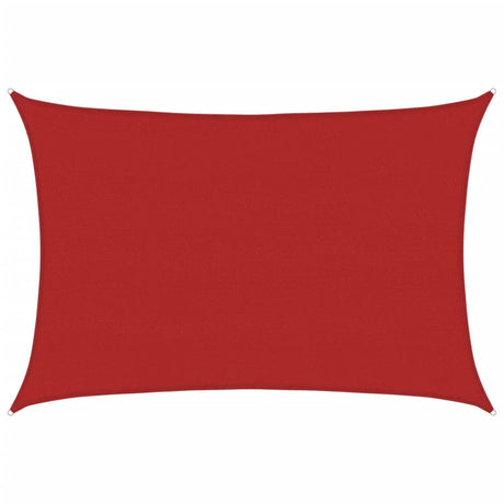 Vidaxl Zonnezeil 160 g m² 5x7 m HDPE rouge
