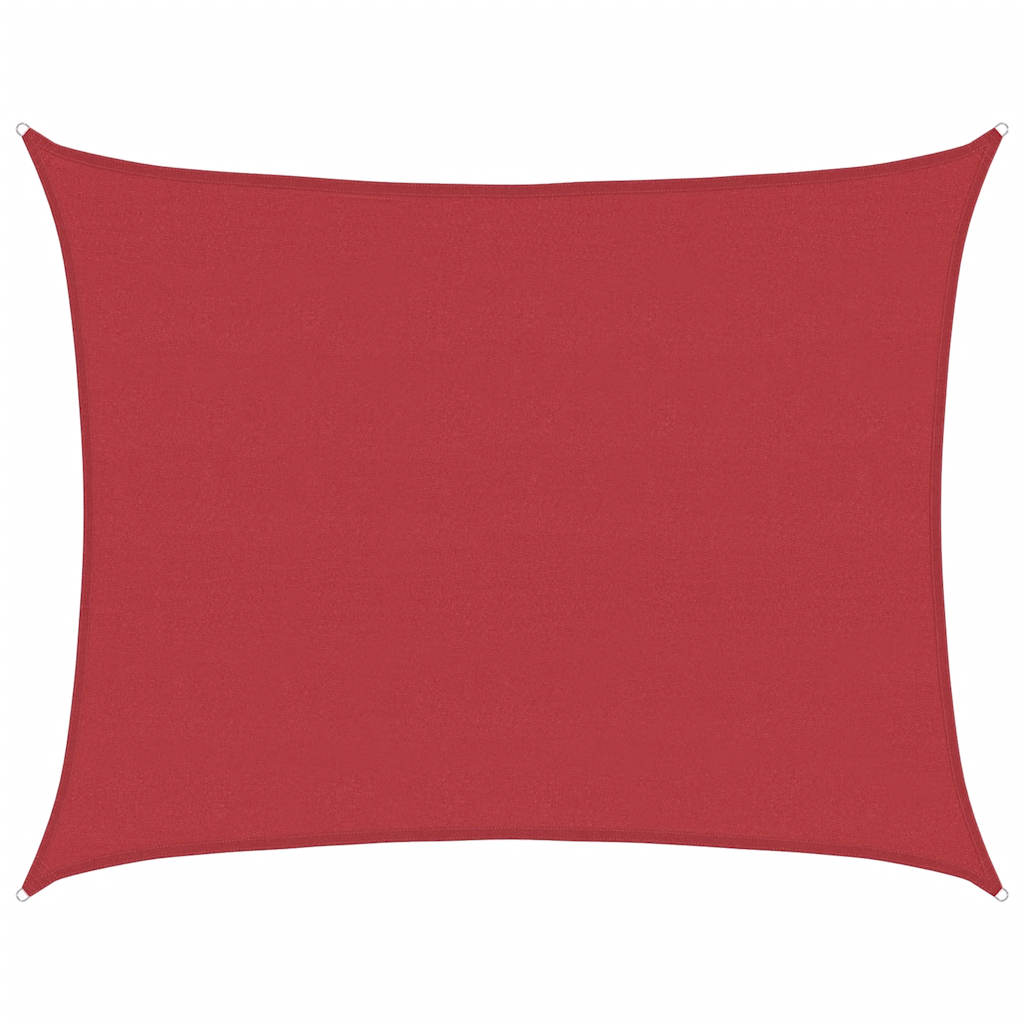 Vidaxl Zonnezeil 160 g m² 6x8 m HDPE rouge