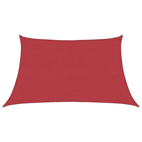 Vidaxl zonnezil 160 g m² 3 4x2 m hdpe rouge