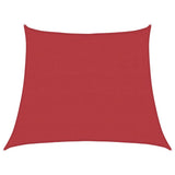 Vidaxl zonnezil 160 g m² 3 4x3 m hdpe rouge