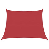 Vidaxl Zonnezeil 160 g m² 4 5x3 m HDPE rouge