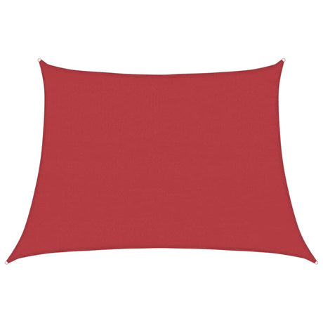 Vidaxl Zonnezeil 160 g m² 4 5x3 m HDPE rouge