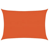 Vidaxl zonnenzeechen 160 g m² 3.5x4.5 m hdpe oranje