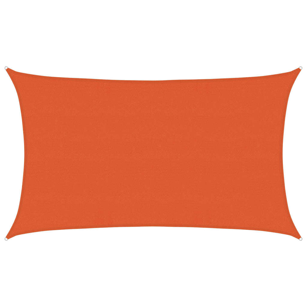 Vidaxl zonnezeil 160 g m² rechthoekig 5x8 m hdpe oranje