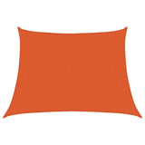 Vidaxl zonnezeil 160 g m² trapezium 4 5x3 m hdpe oranje